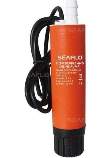 SFSP-G500-02A Sintine Dalgıç Pompa 12 Volt 500 Gph 41MM Dış Çap