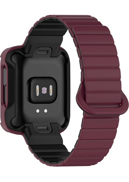 Xiaomi Redmi Watch 2 Silikon Kordon KRD-105 Strap Kayış-Pembe-Mavi indirimleri