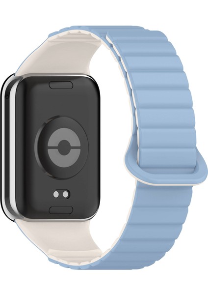 Xiaomi Mi Band 8 Pro Silikon Kordon KRD-105 Strap Kayış-Mavi-Starlight