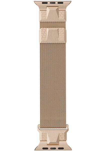 Apple Watch Uyumlu Ultra 49MM KRD-107 Metal Hasır Kordon-Siyah modelleri