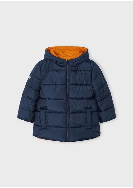 04-09 Yaş Erkek Çocuk Tarçın Renk Çift Taraflı Mont modelleri
