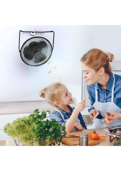 Siyah HDX7251 Metal Büyük Boy 8"usb Soğutucu Pervane Vantilatör 18*18CM Siyah Soğutucu Ayaklı 2 Yıl modelleri