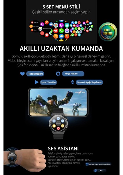 300- 400 Mah Ks Spor Klasik Arama Yapan Akıllı Saat Android&ios Huawei Iphone Samsung Xiaomi Uyumlu fırsatları