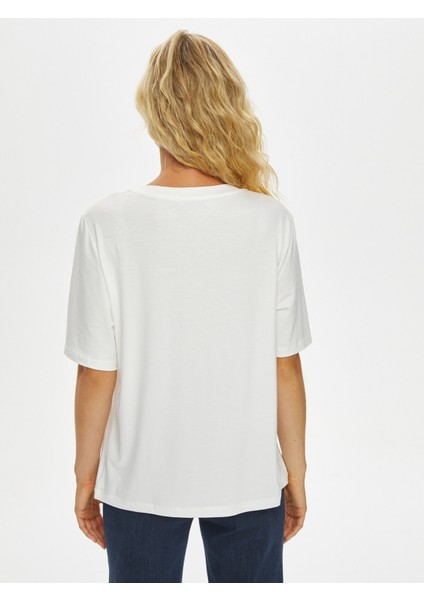 Baısley Trok Taş Detaylı Yuvarlak Yaka T-Shırt 69560 modelleri