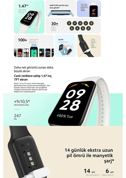 200-300 Mah Redmi Smart Band 2 Nabız Ölçer Su Geçirmez Android Ios Iphone Uyumlu Akıllı Bileklik Sa indirimleri