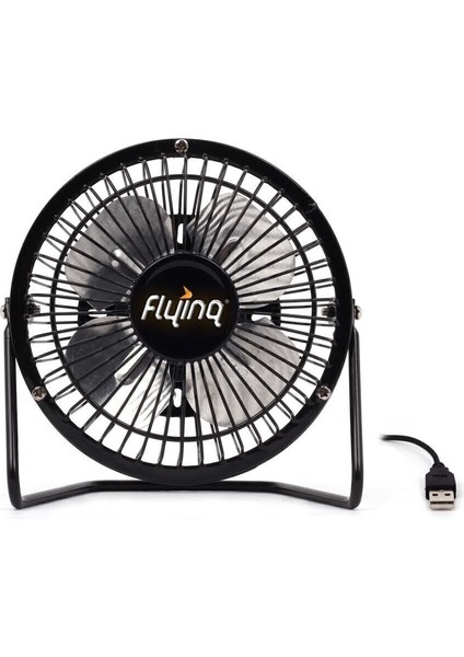 Soğutucu Pervaneli Masa Üstü Metal Fan Vantilatör Mini Fan Siyah 2 Yıl Resmi Distribütör Garantili