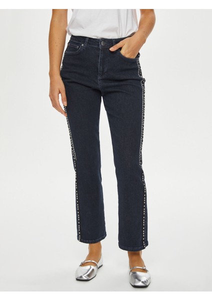 Yanı Şerit Detaylı Slım Fıt Jean Pantolon 69356 modelleri