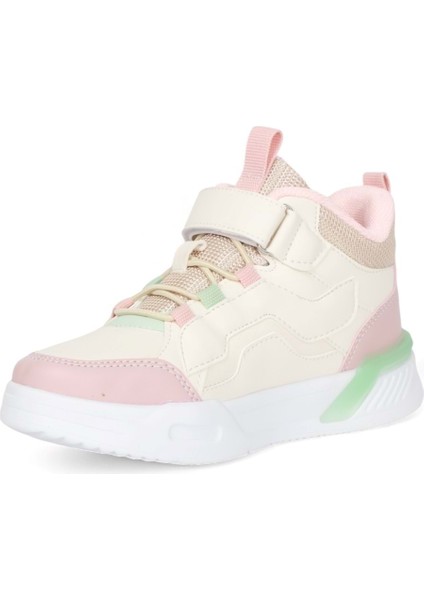 Kidessa 2067 Anatomik Tabanlı Ultra Hafif Çocuk Boğazlı Sneakers Ayakkabı - Nkt02067-Pudra-31