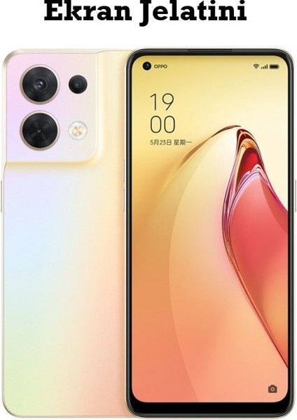 Oppo Reno 8 Uyumlu Ön Body Şeffaf Ultra Ekran Koruyucu Nano Jelatin