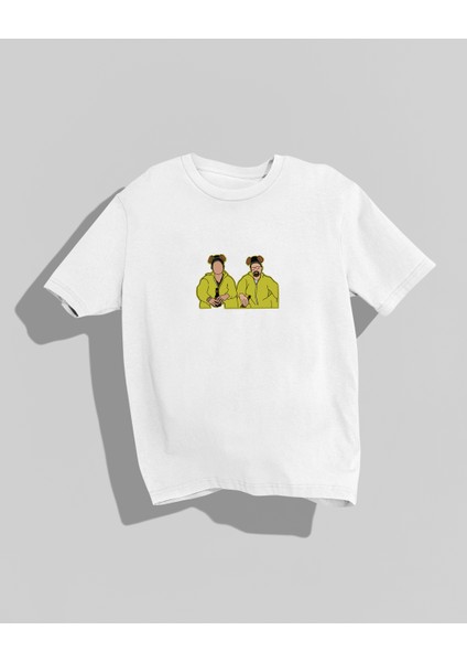 Breaking Bad Tasarımı Sırt Baskılı Yüksek Kalite Kompakt Oversize T-Shirt