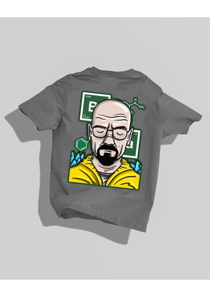 Breaking Bad Tasarımı Sırt Baskılı Yüksek Kalite Kompakt Oversize T-Shirt