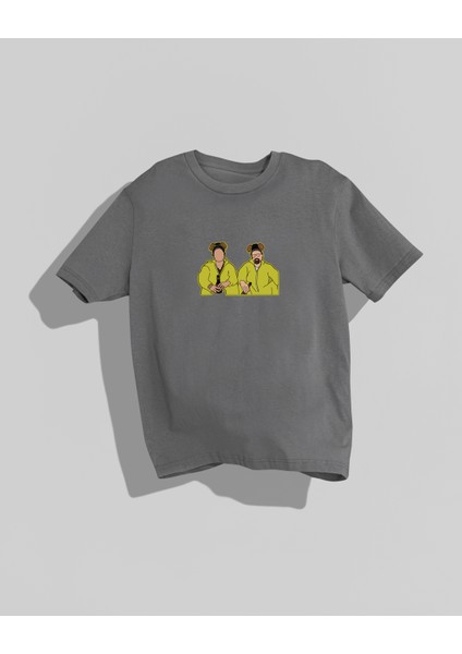 Breaking Bad Tasarımı Sırt Baskılı Yüksek Kalite Kompakt Oversize T-Shirt