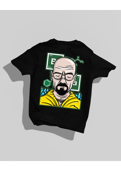 Breaking Bad Tasarımı Sırt Baskılı Yüksek Kalite Kompakt Oversize T-Shirt