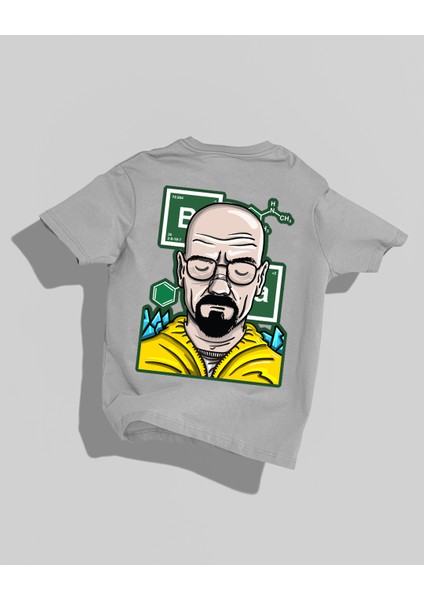 Breaking Bad Tasarımı Sırt Baskılı Yüksek Kalite Kompakt Oversize T-Shirt