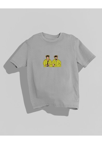 Breaking Bad Tasarımı Sırt Baskılı Yüksek Kalite Kompakt Oversize T-Shirt