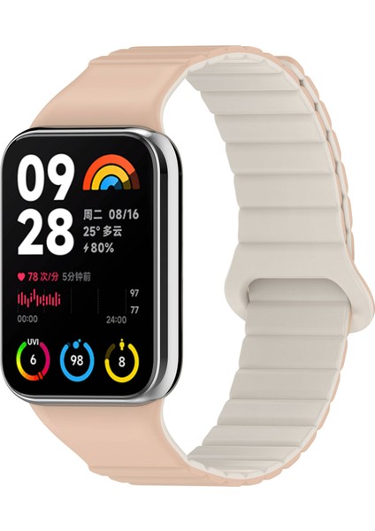 Xiaomi Redmi Watch 4 Silikon Kordon KRD-105 Strap Kayış-Siyah-Turuncu fiyatları