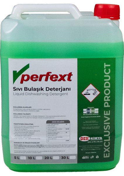 Sıvı Bulaşık Deterjanı Elde Yıkama Limon Kokulu Extra 5l