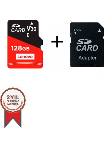 K105 128 GB Hafıza Kartı Adaptör Dahil