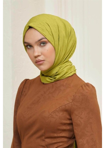 Bambu Crash Fıstık Yeşili Şal
