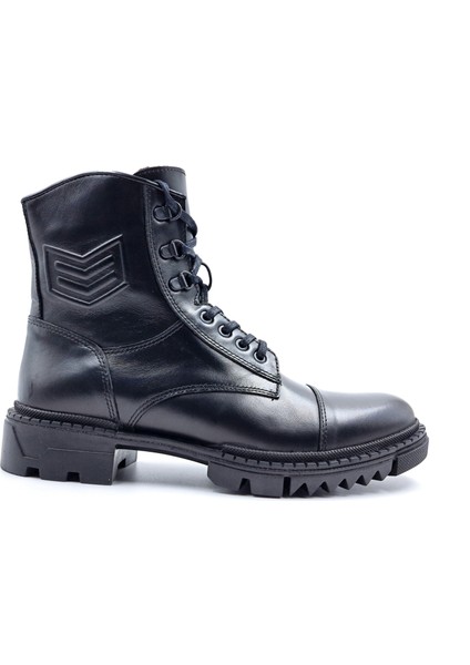 Marcomen M14032 Deri Siyah Erkek Postal Bot