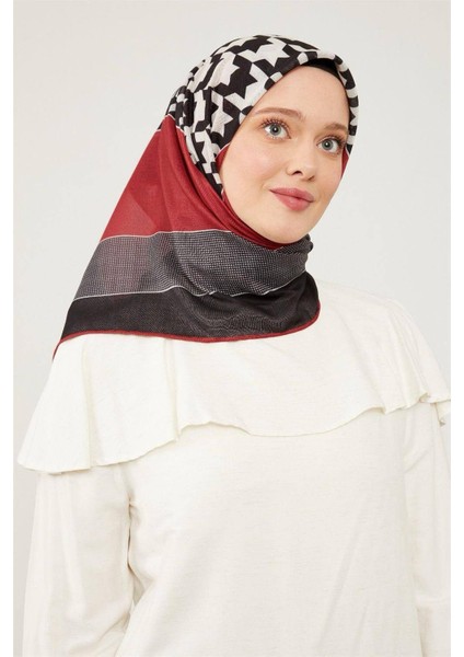 Soft 17695 Bordo Eşarp