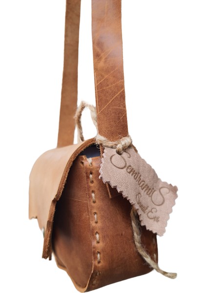 Isıs Model El Yapımı Vintage El Dikişi Crazy Deri Omuz Çantası modelleri