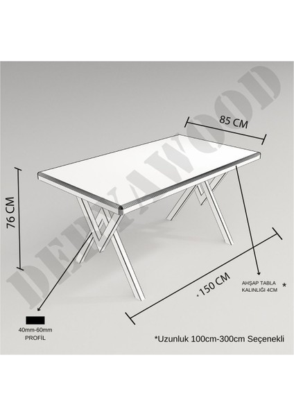 Ahşap Çalışma Ve Bilgisayar Masası-70x100x76 Cm