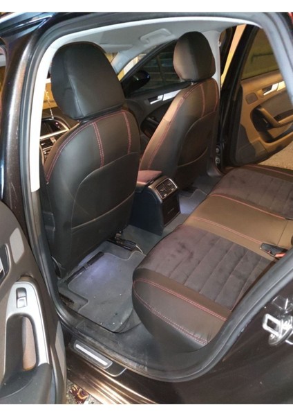 Audi A4 2009 2016 Arası Arka Sırt 2 1 Arka Sırt Kolcaklı Model Siyah Taytüyü Siyah Deri Karışımı fırsatları