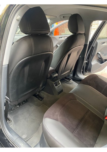 Audi A3 2013 2020 Arası Uyumlu Arka Sırt 2+1 Siyah Taytüyü Siyah Deri Karışımı Gri Ip fiyatları