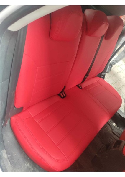 Citroen C4 2011 2017 Arası Arka Sırt 2 1 Arka Sırt Kolcaksız Model Komple Kırmızı Deri Kırmızı Ip fırsatları
