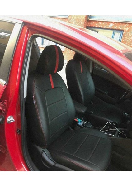 Kia Cerato 2016 2019 Arası Arka Sırt 2 1 Arka Sırt Kolcaklı Model Komple Siyah Deri Kırmızı Şerit fırsatları