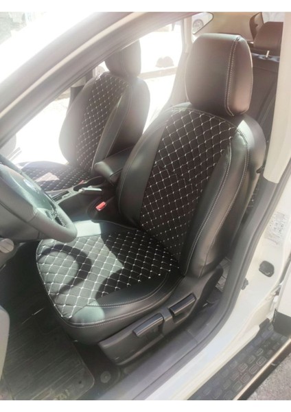 Nissan Qashqai 2007 2013 Arası Uyumlu Sırt 2+1 Arka Sırt Kolcaklı Model Siyah Zemin Beyaz Nakışlı fırsatları