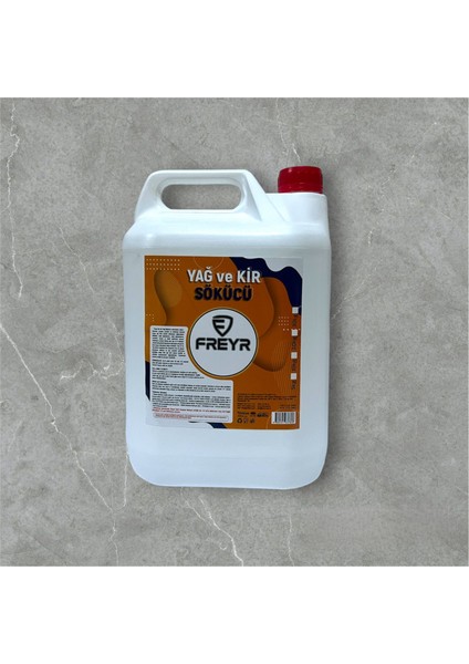 Konsantre Yağvekir Sökücü 5lt (Mutfak,metal Alanlar Yağlı Zeminler Makine Aksamları)