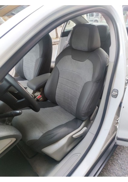 Citroen C5 2008 2015 Arası Arka Sırt Arka Oturma 2+1 Arka Sırt Kolcaklı Model Gri -Uyumlu