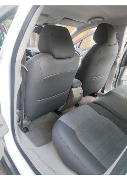 Citroen C5 2008 2015 Arası Arka Sırt Arka Oturma 2+1 Arka Sırt Kolcaklı Model Gri -Uyumlu modelleri