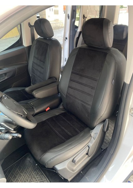 Peugeot RIFTER-2019-2023-ARKA Koltuklar 1+1+1 Taytüyü Deri Karışımı
