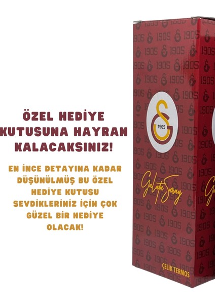 400ML Lisanslı Çift Katlı Paslanmaz Çelik Termos Mug 8 Saat Sıcak Soğuk Hediye Kutulu