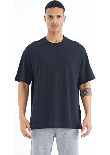 Erkek Lacivert 0 Yaka Interlok T-Shirt 88193