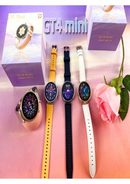 Beyaz Watch Gt4 Mini Akıllı Saat Ekru Rose Gold Yok 42 mm 200- 300 Mah modelleri