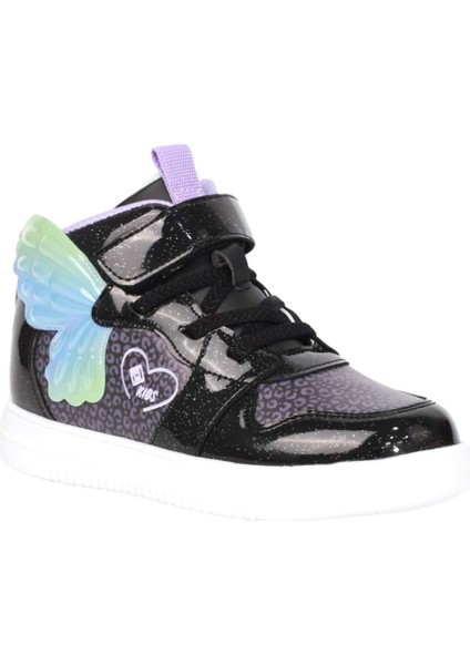 Kidessa 2068 Anatomik Tabanlı Ultra Hafif Kız Çocuk Boğazlı Sneakers Ayakkabı - Nkt02068-Sıyah-30 fiyatları