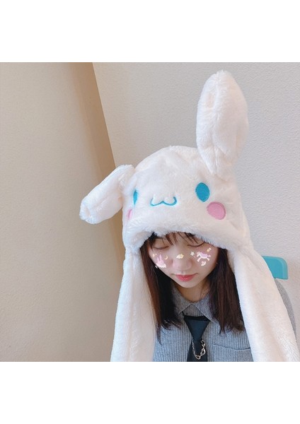 Işıklı Kulakları Oynar Şapka Cinnamoroll Stitch Tavşan Spiderman Kuromi Hediyeliik Rengarenk Yumuşacık Şapka Modeller