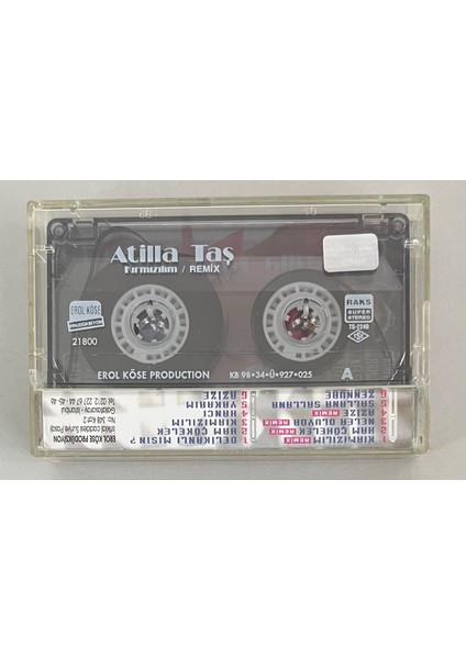Atilla Taş Kırmızılım Kaset (Orjnal Dönem Baskı Kaset)