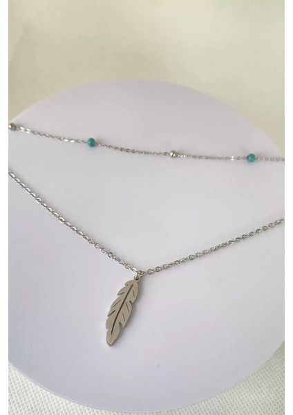 Yıldız Figürlü Çelik Kolye - Yaprak Figürlü Çelik Kolye (2 Adet Çelik Kolye) modelleri