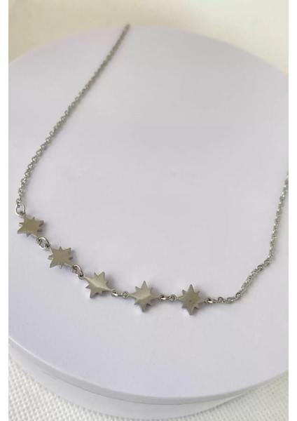 Yıldız Figürlü Çelik Kolye - Yaprak Figürlü Çelik Kolye (2 Adet Çelik Kolye) fırsatları