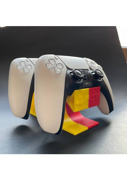 Ps5 Uyumlu 2'li Dualsense Kol Standı Joystick Tutucu Sarı Kırmızı
