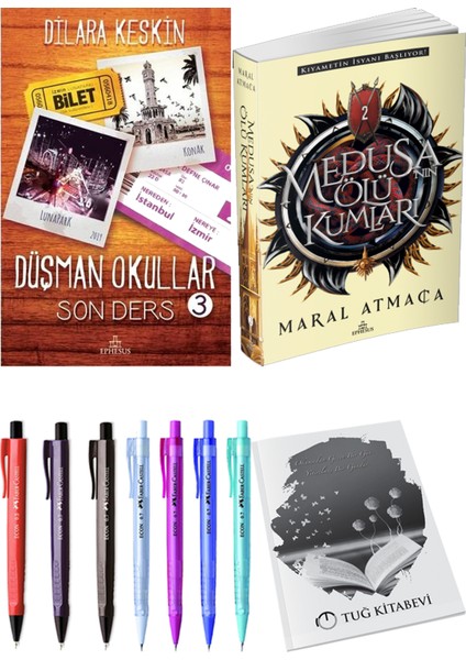 Medusanın Ölü Kumları 2 Maral Atmaca ve Ephesus Yayınları Düşman Okullar 3 Dilara Keskin 2li Set