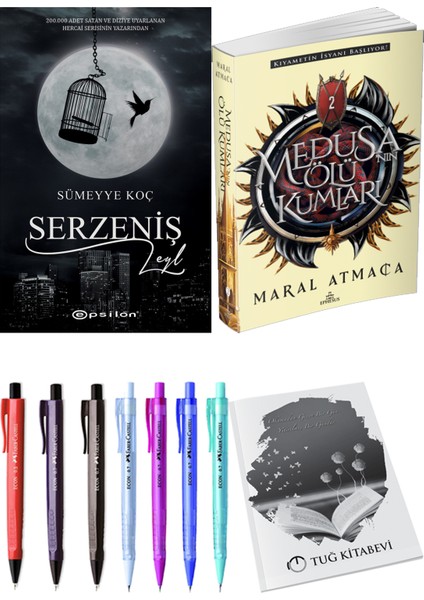Medusanın Ölü Kumları 2 Maral Atmaca ve Epsilon Yayınevi Serzeniş Leyl Sümeyye Koç 2li Set