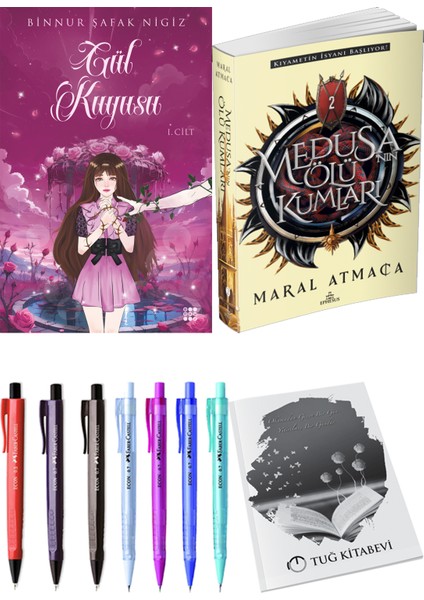 Medusanın Ölü Kumları 2 Maral Atmaca ve Dokuz Yayınları Gül Kuyusu 1 Binnur Şafak Nigiz 2li Set