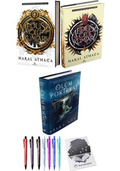 Medusanın Ölü Kumları 2li Set Ciltli Maral Atmaca ve Ölüm Portresi Ciltli Büşra Nur