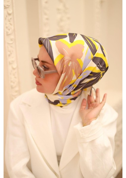 Twill Ipek Eşarp - 11439-51 Sarı